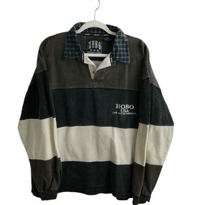 Vintage Men's HOBO USA Hoban Rugby Polo Shirt- Live Like An American